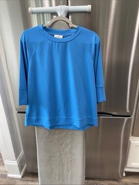 Umgee Bright Blue 3/4 Length Top